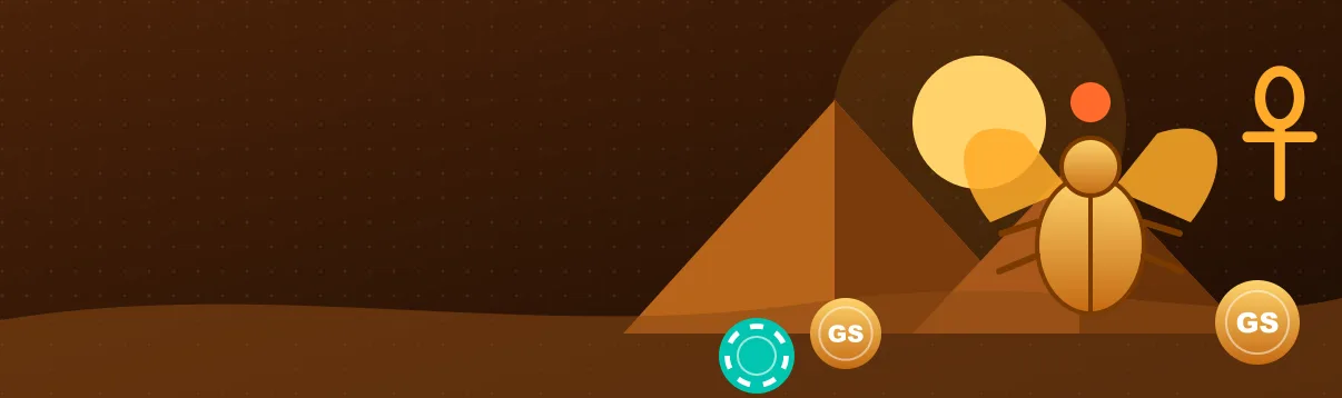 Baner GameSpot Casino z automatem 777, kołem ruletki i złotymi monetami